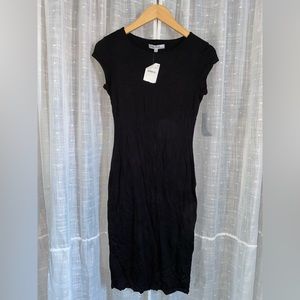 black midi dress NWT